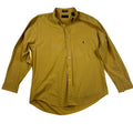 Alexander Julian Colours Mens XL Mustard Yellow Chapel Hill Poplin Button Down